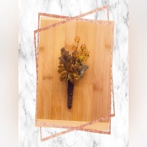 Custom Made Silk Boutonniere